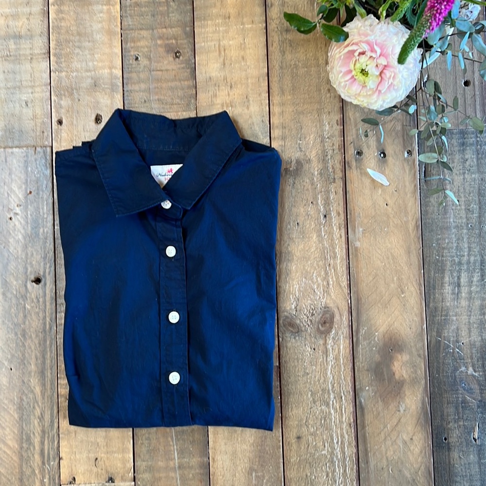 J. Crew Navy Blue Button Up Shirt
